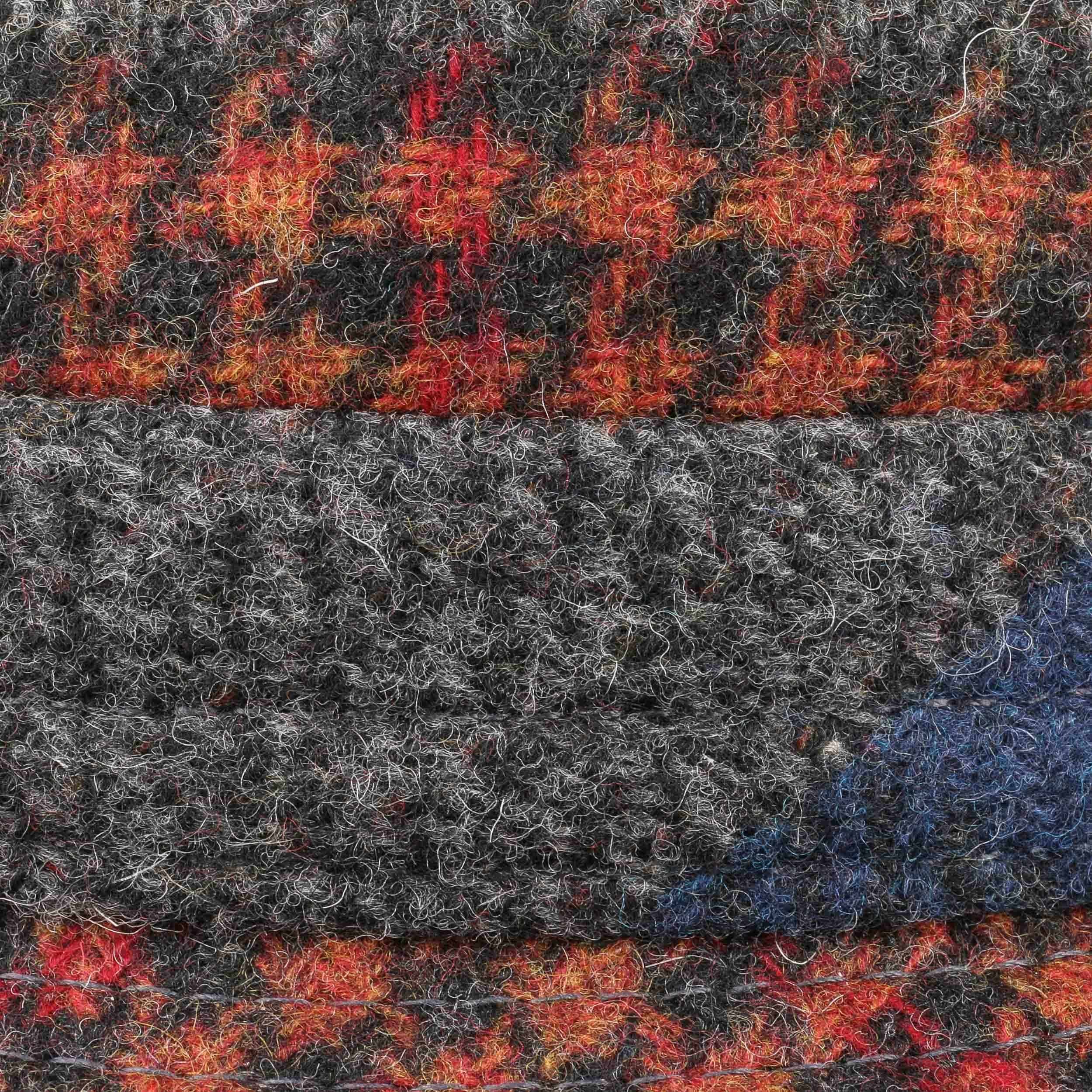 Lierys Capri Merino Patchwork Pet Dames/Heren - Made in Italy met klep flat hat wintercap voor Herfst/Winter - 61 cm blauw Lierys Capri Merino Patchwork Pet Dames/Heren - Made in Italy met klep flat hat wintercap voor Herfst/Winter - 61 cm blauw