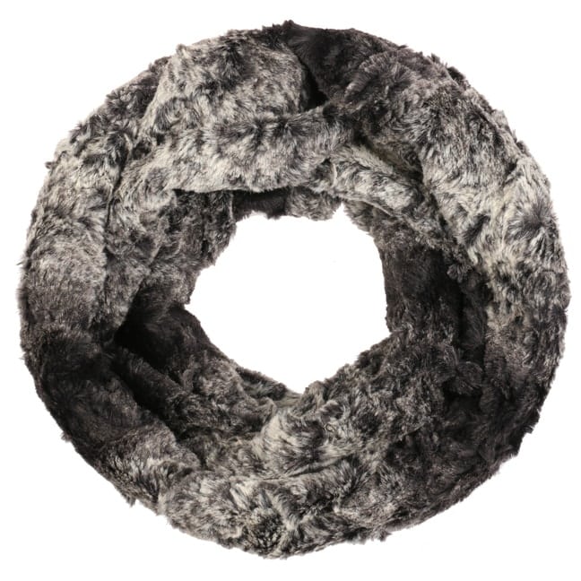 black fluffy snood