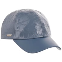 Czapka z Daszkiem Damska Faux Croc by Seeberger - 178,95 zł