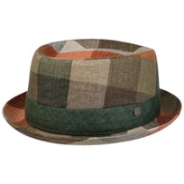 Kapelusz Lniany Big Check Pork Pie by Lierys - 378,95 zł
