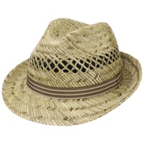 Kapelusz Słomkowy Striped Ribbon Trilby by Lipodo - 121,95 zł