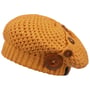 Beret z Dzianiny Nelly by Chillouts musztardowy