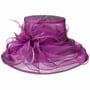 Fatima Organza Hat by McBURN fuksja