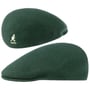 Seamless Wool Gatsby 507 Flat Cap by Kangol ciemnozielony
