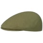 Seamless Wool Gatsby 507 Flat Cap by Kangol ciemno-oliwkowy