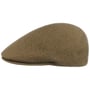 Seamless Wool Gatsby 507 Flat Cap by Kangol ciemnobeżowy