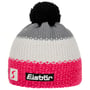 Star Beanie with Bobble by Eisbär intensywny róż