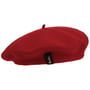 Wool Beret by Borsalino bordowy