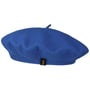 Wool Beret by Borsalino niebieski nakrapiany
