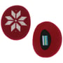 Kids Snowflake Earbags czerwony