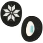 Kids Snowflake Earbags czarny