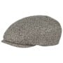 Woodfield Herringbone Flat Cap by Stetson czarny