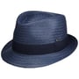Kapelusz Słomkowy Málaga Trilby by Lipodo niebieski