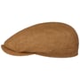 Belfast Linen Summer Flat Cap by Stetson brązowy