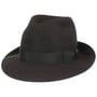 Kapelusz Fedora Męski 50 Gram by Borsalino ciemnobrązowy