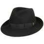 Kapelusz Fedora Męski 50 Gram by Borsalino czarno-czarny