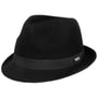 Bardolino Cotton Trilby Hat by Chillouts czarny