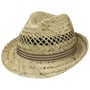 Kapelusz Słomkowy Striped Ribbon Trilby by Lipodo naturalny