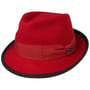 Kapelusz Filcowy The Classic Wool Trilby by Lipodo czerwony