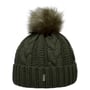 Czapka z Mankietem Cable Knit by McBURN ciemnozielony
