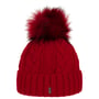 Czapka z Mankietem Cable Knit by McBURN czerwony