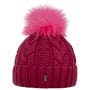 Czapka z Mankietem Cable Knit by McBURN fuksja