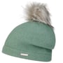 Czapka z Sukna Wełnianego Tamisa Pompon by Seeberger zielony