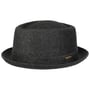 Wool Pork Pie Hat by Stetson antracytowy