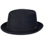 Wool Pork Pie Hat by Stetson ciemnoniebieski