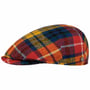 Capri Colour Harris Tweed Flat Cap by Lierys kolorowy