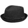 Diamond Crown Herringbone Wool Hat by Lipodo czarno-szary
