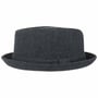Diamond Crown Herringbone Wool Hat by Lipodo czarno-niebieski