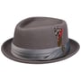 Stout Pork Pie Wool Felt Hat by Brixton szary