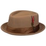 Stout Pork Pie Wool Felt Hat by Brixton ciemnobeżowy
