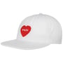 Czapka Heart Soft Visor Nylon Snapback by Poler biały