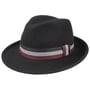 Kapelusz Fedora Tricolour Ribbon by Lipodo czarny