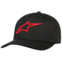 Czapka Ageless Curved Flexfit by alpinestars czarno-czerwony
