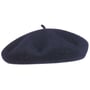 Beret z Kaszmirem i Podszewką by Barascon ciemnoniebieski