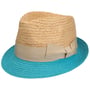 Dalona Trilby Straw Hat by McBURN naturalny-niebieski
