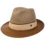 Kapelusz Fedora Straw-Mix by bugatti brązowy