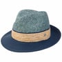 Kapelusz Fedora Straw-Mix by bugatti niebieski