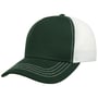 Czapka Trucker Rapper Canvas ciemnozielony
