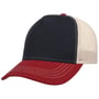 Czapka Trucker Rapper Canvas niebiesko-czerwony