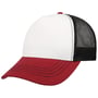 Czapka Trucker Rapper Canvas biało-czerwony