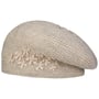 Beret z Kwiatami i Perłami by McBURN beżowy