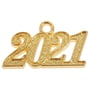 Charm 2021 for Flexible Graduation Hat złoty
