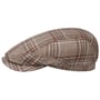 Kaszkiet Wool Silk Check by Stetson brązowy