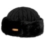 Czapka Cable Knit Faux Fur by Barts czarny