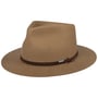 Kapelusz Wełniany Vestridge Fedora by Stetson ciemnobeżowy