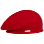 Beret Baskijski z Kaszmirem Lasuna by Seeberger czerwony